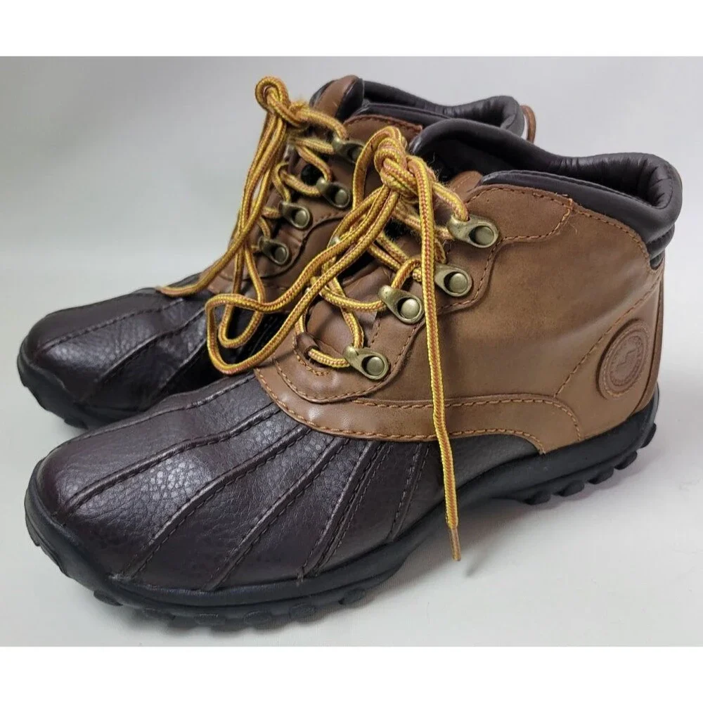 Polo‎ Sport Ralph Lauren Mens Brown Leather Duck  Boots  US 8.5